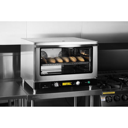 Apuro Bakery Convection Oven with Steam 100Ltr (Three phase. 4.6kW. Fits 4x 1/1GN or 4x 600x400 bakery trays) • PAS-JB189-A