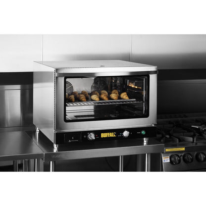 Apuro Bakery Convection Oven with Steam 100Ltr (Three phase. 4.6kW. Fits 4x 1/1GN or 4x 600x400 bakery trays) • PAS-JB189-A