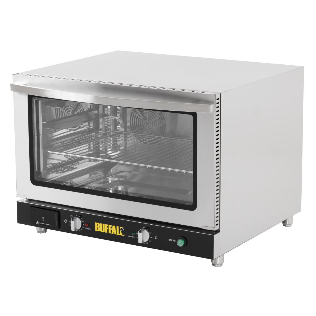 Apuro Bakery Convection Oven with Steam 100Ltr (Three phase. 4.6kW. Fits 4x 1/1GN or 4x 600x400 bakery trays) • PAS-JB189-A