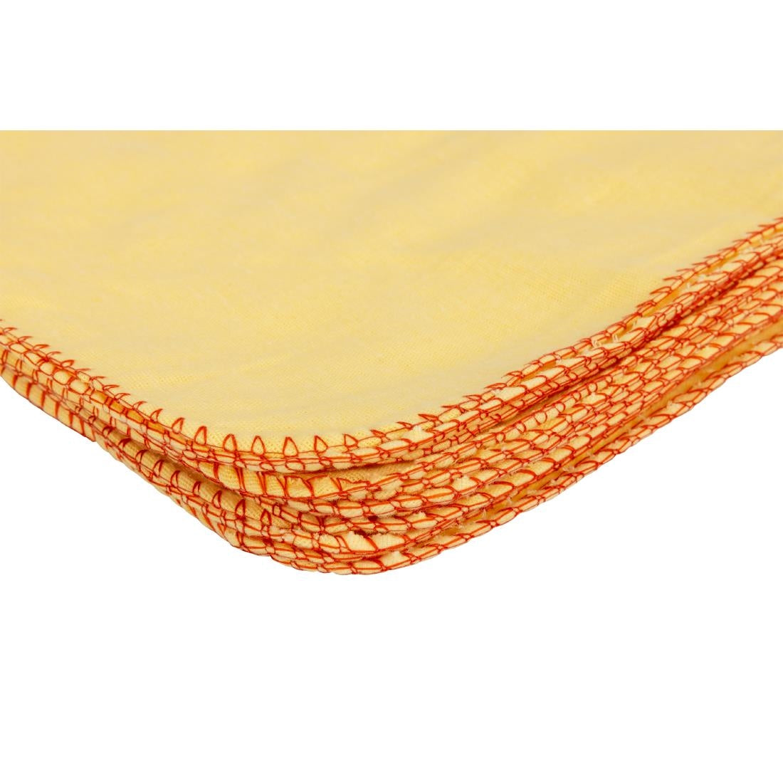 Jantex Yellow Dusters 500x400mm (10 Pack) • PAS-JB596