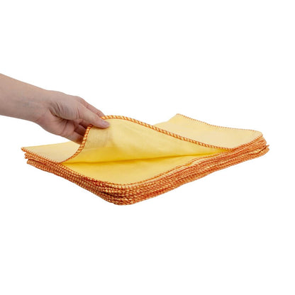 Jantex Yellow Dusters 500x400mm (10 Pack) • PAS-JB596