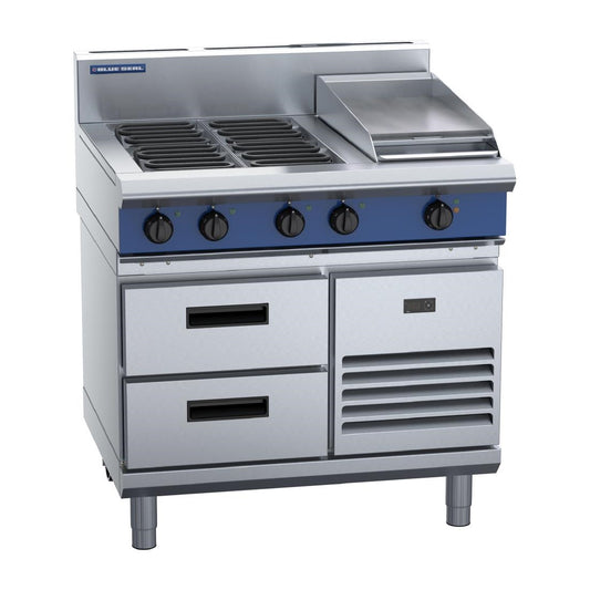 Blue Seal Evolution E516C-RB Refrigerated Base Electric Cooktop 900mm • PAS-JC074