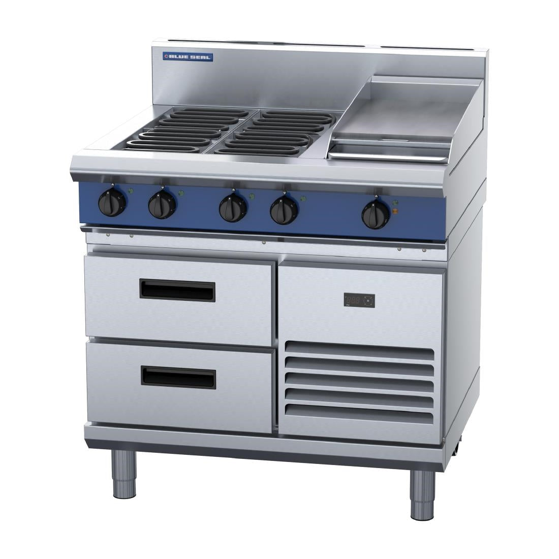 Blue Seal Evolution E516C-RB Refrigerated Base Electric Cooktop 900mm • PAS-JC074
