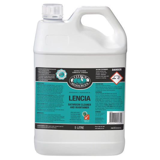 Oates Professional Lencia Bathroom and Washroom Cleaner 5Ltr • PAS-JC106