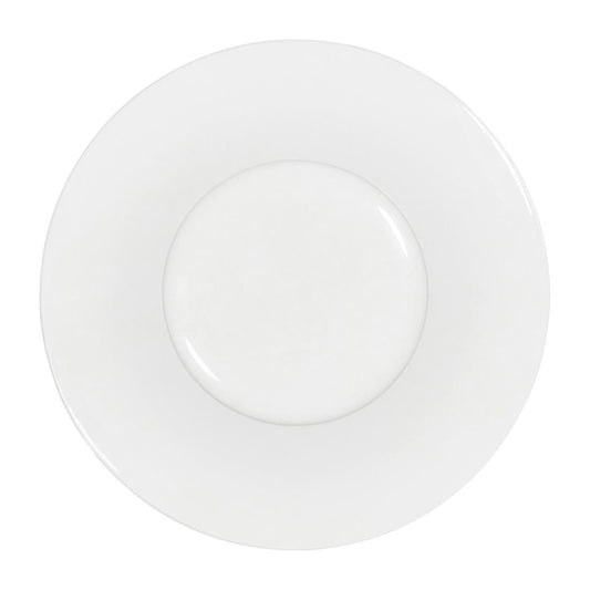Tablekraft Core Pasta Plate Angled Flare Rim White - 210X37mm (6 Pack) (Material: Porcelain. Pack Quantity: 6) • PAS-JC148