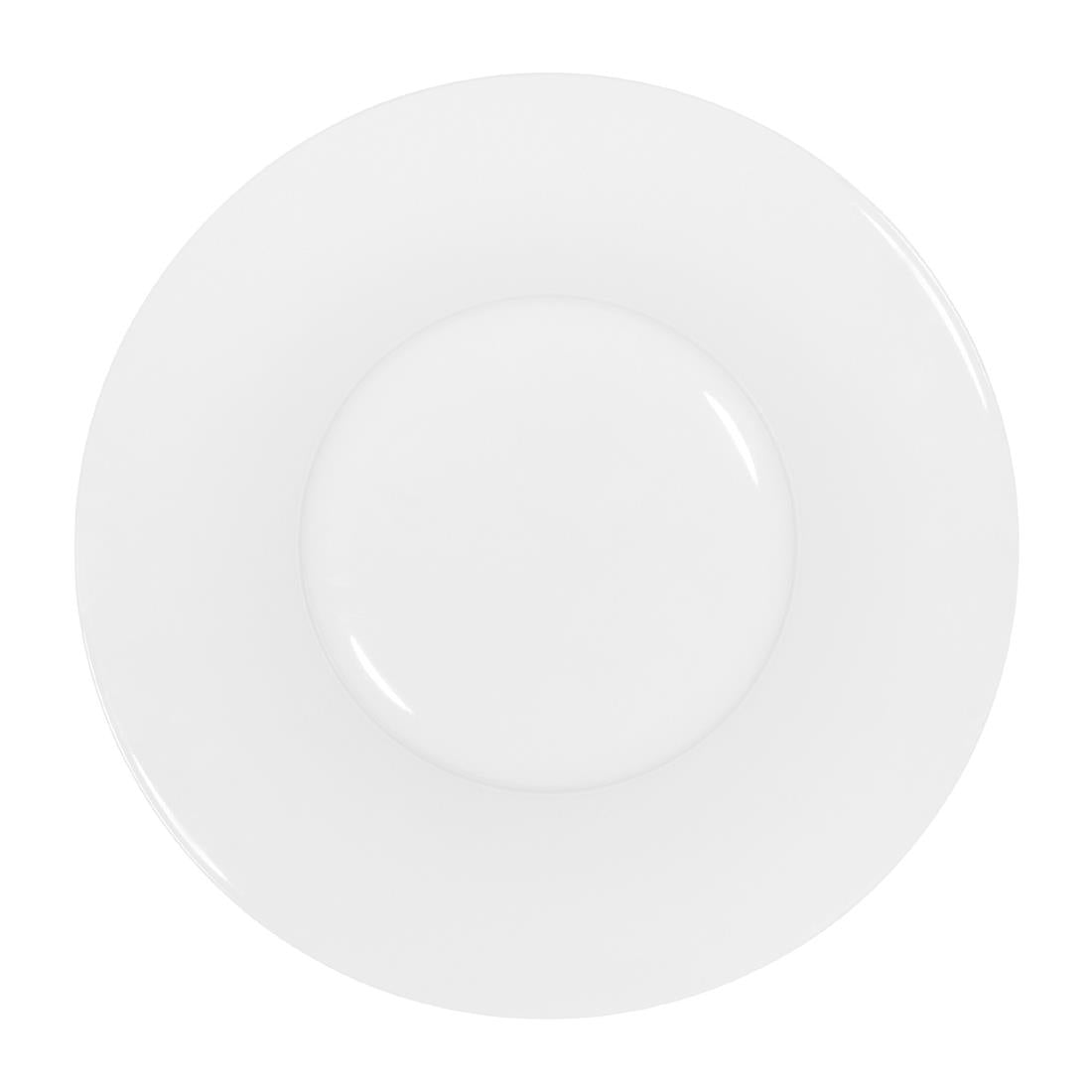 Tablekraft Core Pasta Plate Angled Flare Rim White - 260X43mm (3 Pack) (Material: Porcelain. Pack Quantity: 3) • PAS-JC149