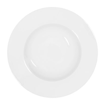 Tablekraft Core Pasta Plate Wide Rim White - 225X48mm (4 Pack) (Material: Porcelain. Pack Quantity: 4) • PAS-JC150