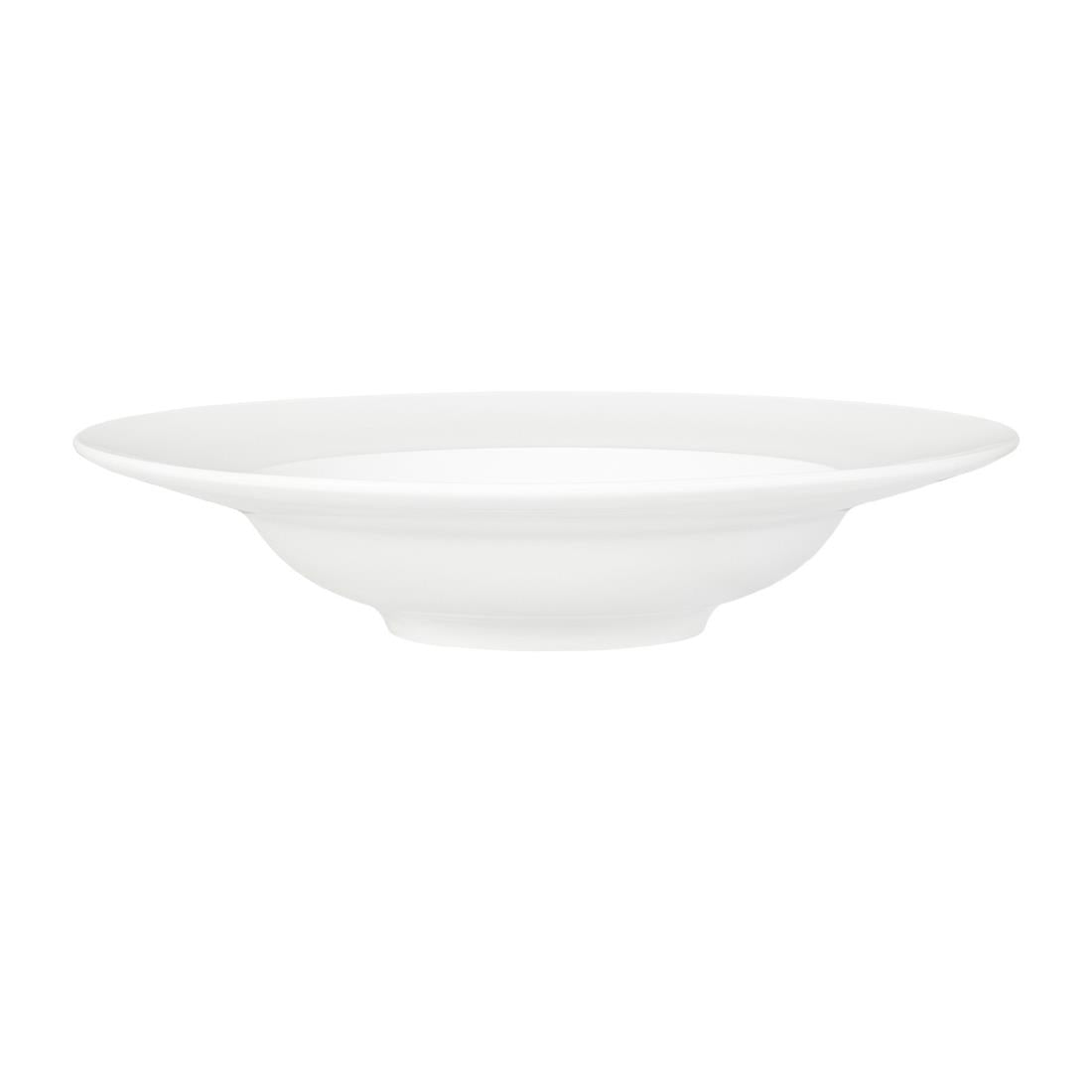 Tablekraft Core Pasta Plate Wide Rim White - 270X60mm (3 Pack) (Material: Porcelain. Pack Quantity: 3) • PAS-JC151