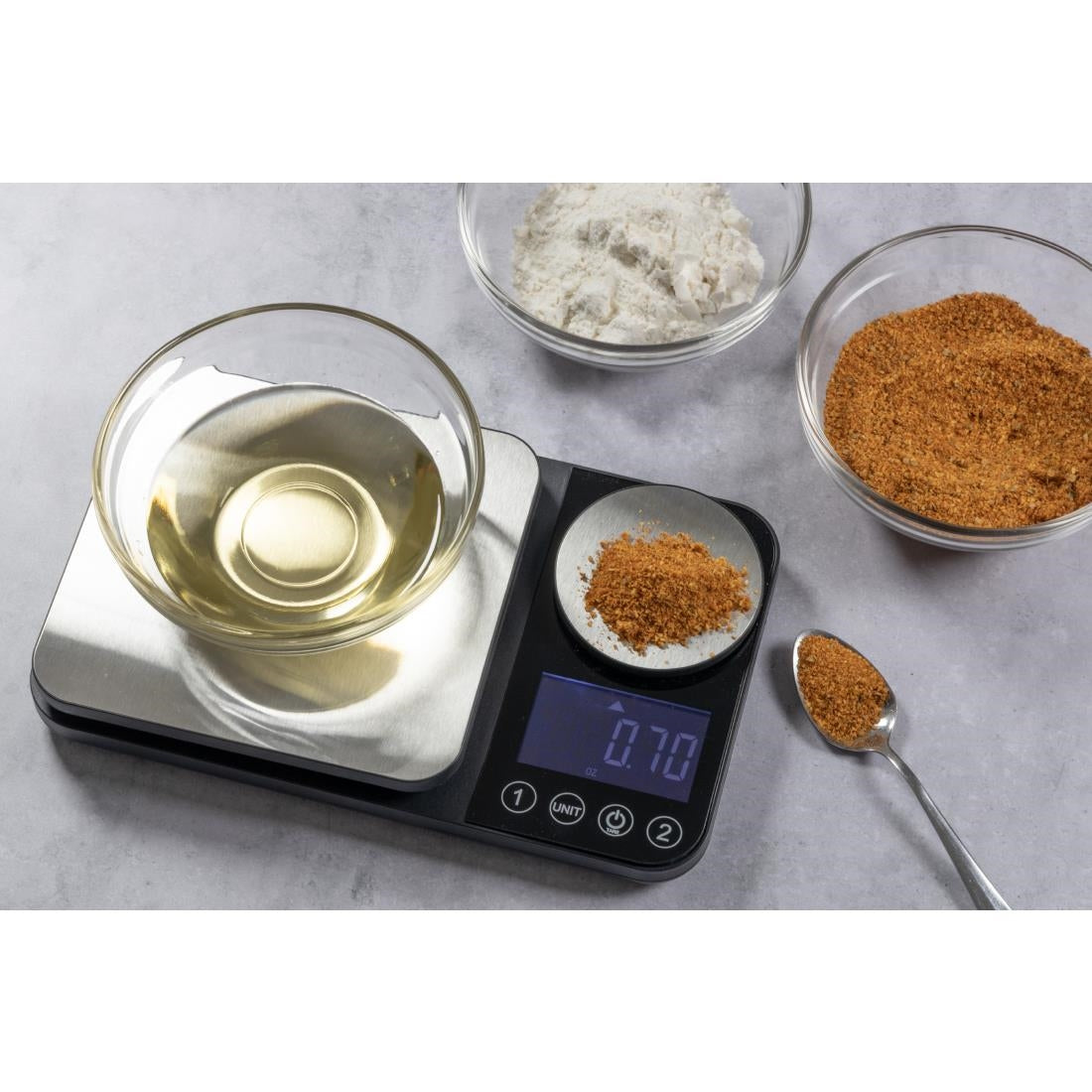 Cuisena 2 in 1 Scale 5kg Silver • PAS-JC168