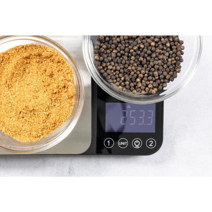 Cuisena 2 in 1 Scale 5kg Silver • PAS-JC168