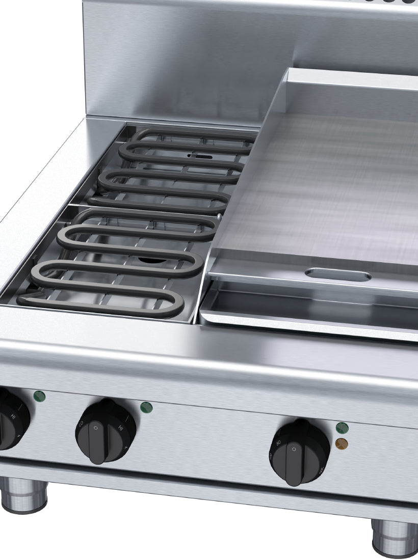Waldorf 800 Series RN8403E-B Benchtop Model Cooktop & Griddle 600mm • PAS-JC192