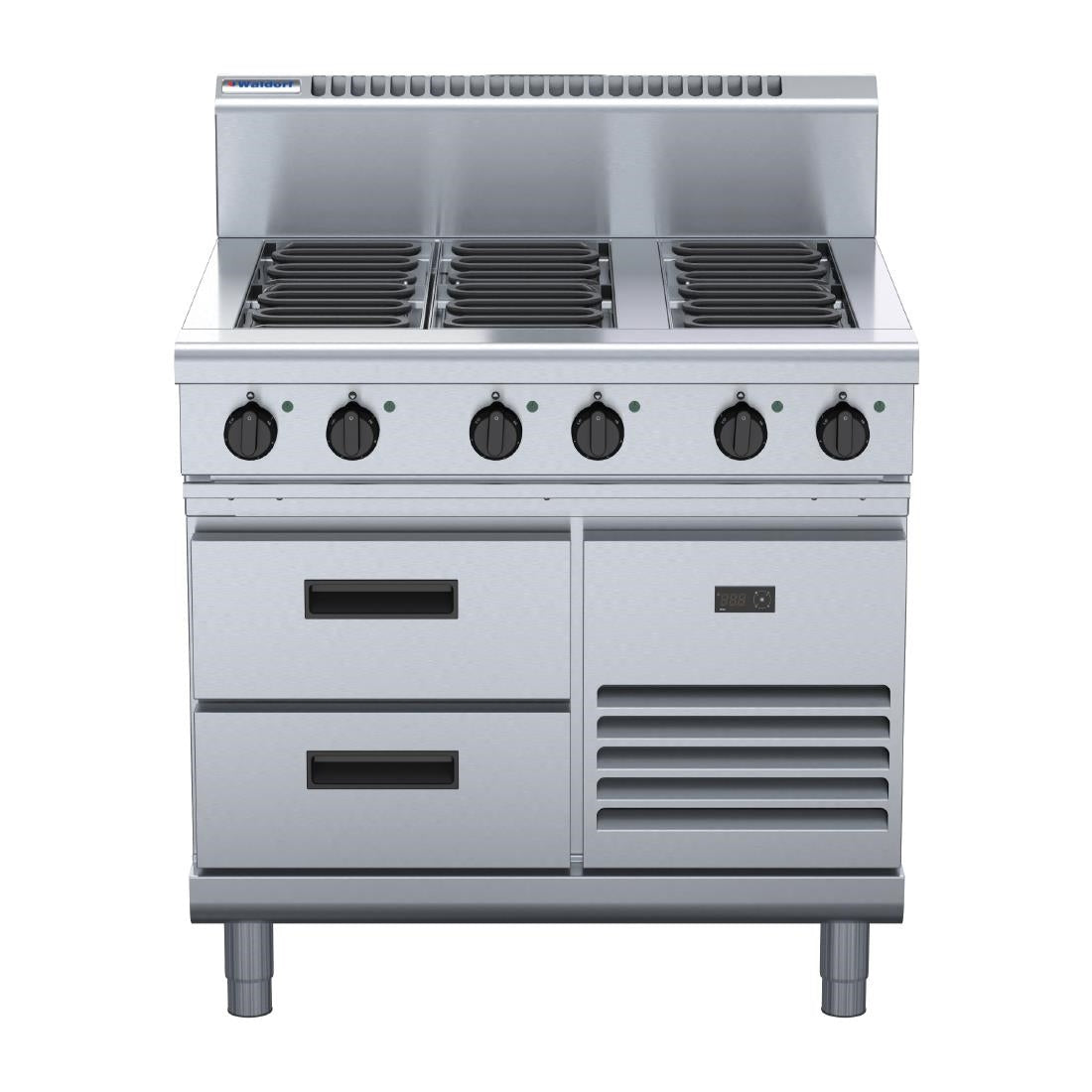 Waldorf 800 Series RN8600E-RB Refrigerated Base Cooktop 900mm • PAS-JC198