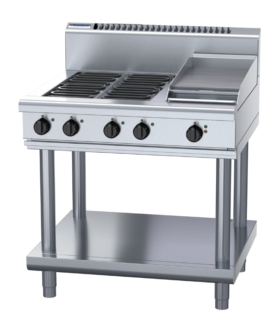 Waldorf 800 Series RN8603E-LS Leg Stand Cooktop & Griddle 900mm • PAS-JC200