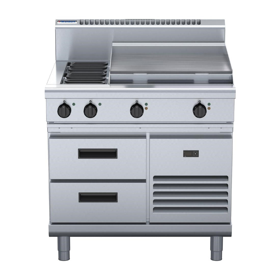 Waldorf 800 Series RN8606E-RB Refrigerated Base Cooktop 900mm • PAS-JC204