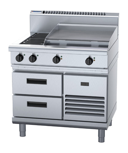 Waldorf 800 Series RN8606E-RB Refrigerated Base Cooktop 900mm • PAS-JC204