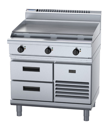 Waldorf 800 Series RN8609E-RB Refrigerated Base Cooktop & Griddle 900mm • PAS-JC207