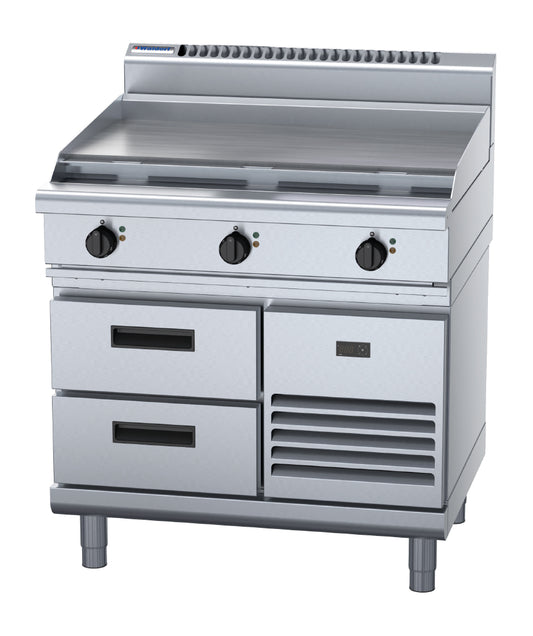 Waldorf 800 Series RN8609E-RB Refrigerated Base Cooktop & Griddle 900mm • PAS-JC207