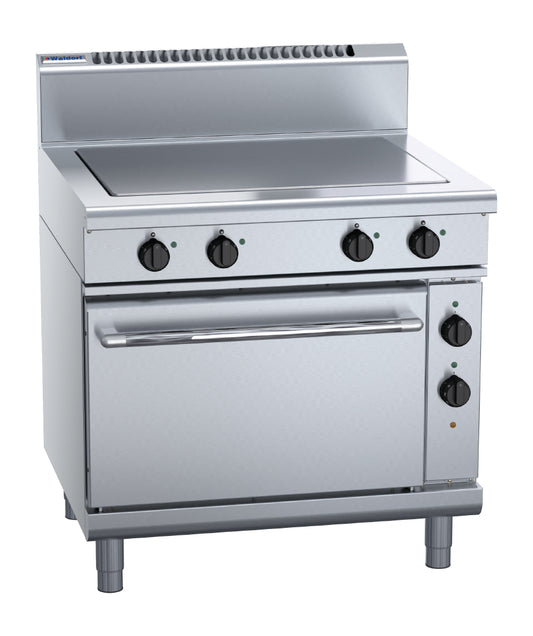 Waldorf 800 Series RN8114EC Electric Solidtop Static Oven Range 900mm (Power: 10.8kw. Cooking area: 750X570mm. 4 heating zones. RN8114EC) • PAS-JC212