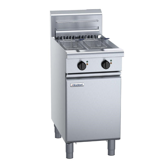 Waldorf 800 Series FN8224E Electric Fryer Twin Pan 450mm • PAS-JC222