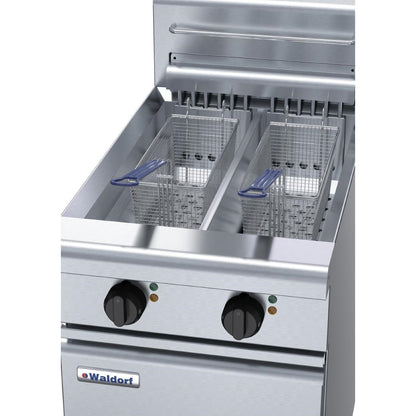 Waldorf 800 Series FN8224E Electric Fryer Twin Pan 450mm • PAS-JC222