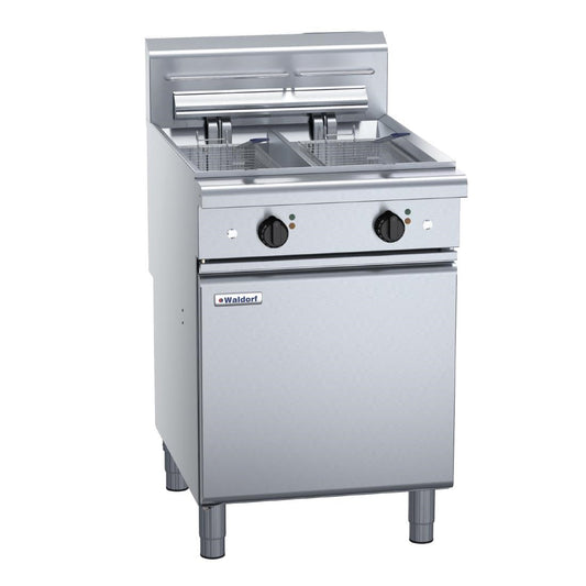 Waldorf 800 Series FN8235E Electric Fryer Twin Pan 600mm • PAS-JC223