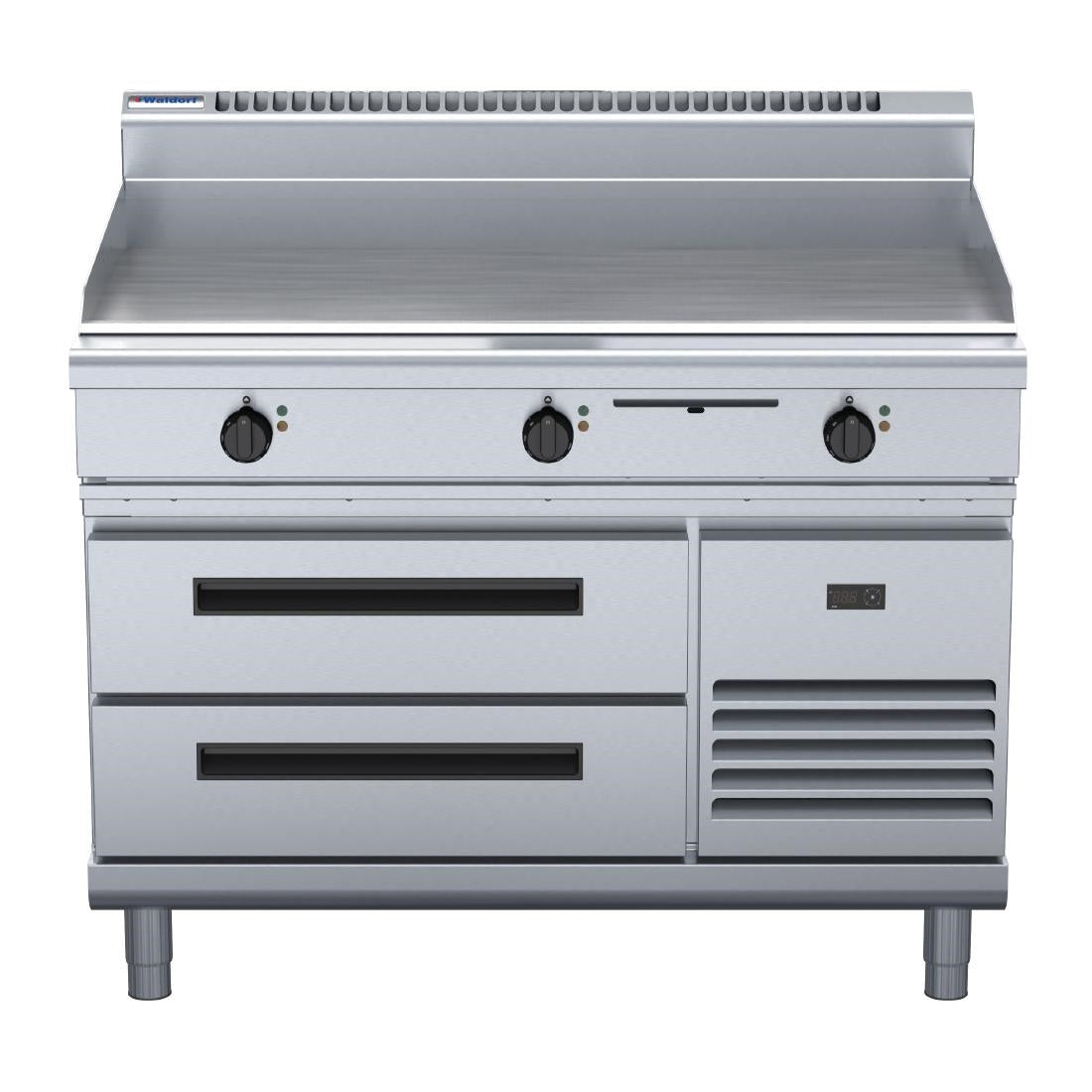Waldorf 800 Series GP8120E-RB Refrigerated Base Electric Griddle 1200mm • PAS-JC227