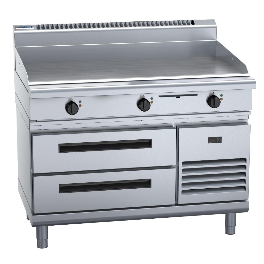Waldorf 800 Series GP8120E-RB Refrigerated Base Electric Griddle 1200mm • PAS-JC227