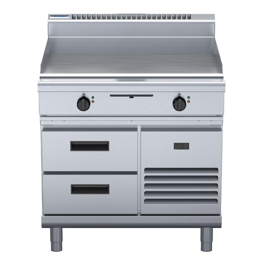 Waldorf 800 Series GP8900E-RB Refrigerated Base Electric Griddle 900mm • PAS-JC232