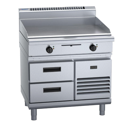 Waldorf 800 Series GP8900E-RB Refrigerated Base Electric Griddle 900mm • PAS-JC232