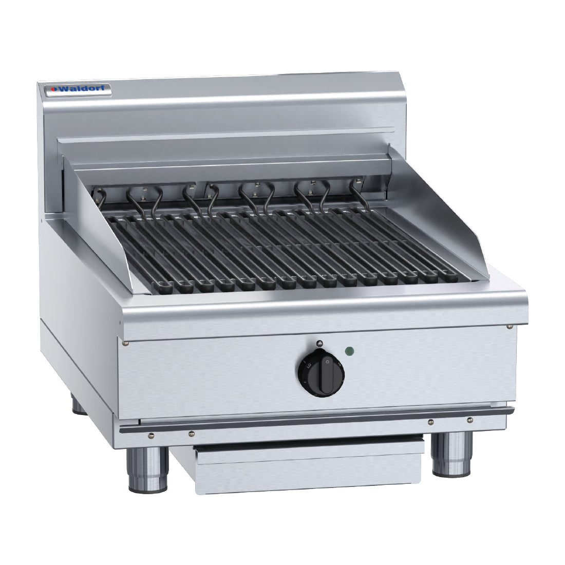 Waldorf 800 Series CH8600ED-B Benchtop Model Electric Chargrill 600mm (Cooking surface: 400x590mm. CH8600ED-B) • PAS-JC233