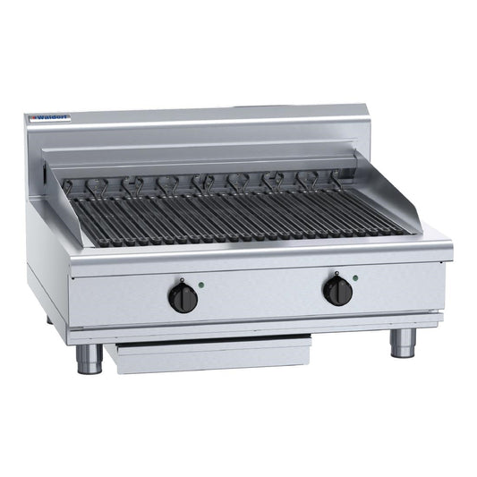 Waldorf 800 Series CH8900ED-B Benchtop Model Electric Chargrill 900mm (Cooking surface: 730x590mm. CH8900ED-B) • PAS-JC235
