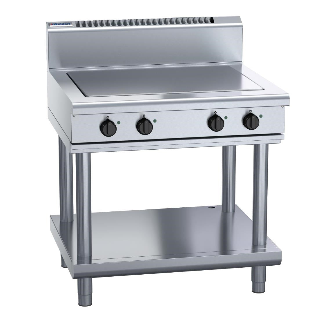 Waldorf 800 Series RN8104E-LS Leg Stand Electric Hot Plate 900mm (Power: 10.8kw. Cooking area: 750X570mm. 4 heating zones. RN8104E-LS) • PAS-JC238