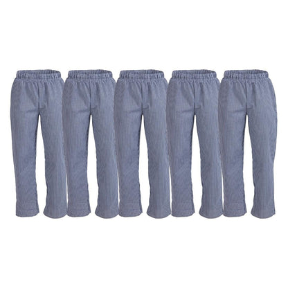 Whites Vegas Blue/White Check Trousers Size S (5 Pack) • PAS-JC263