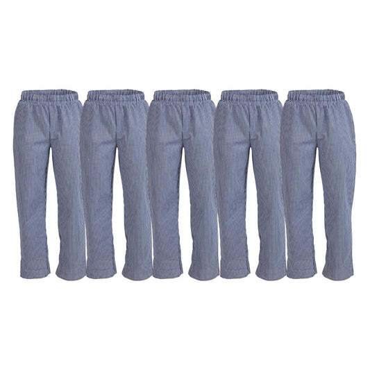 Whites Vegas Blue/White Check Trousers Size S (5 Pack) • PAS-JC263