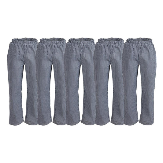 Whites Vegas Black/White Check Trousers Size XS (5 Pack) • PAS-JC264