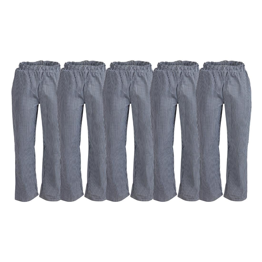 Whites Vegas Black/White Check Trousers Size S (5 Pack) • PAS-JC265