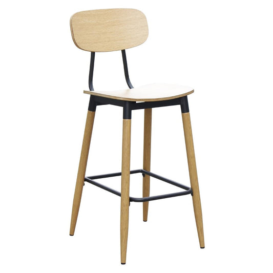 Durafurn Austin Barstool Natural Ply Seat & Backrest (2 Pack) (Seat Height: 750mm. Natural Ply Seat & Backrest. 2 Pack) • PAS-JC269