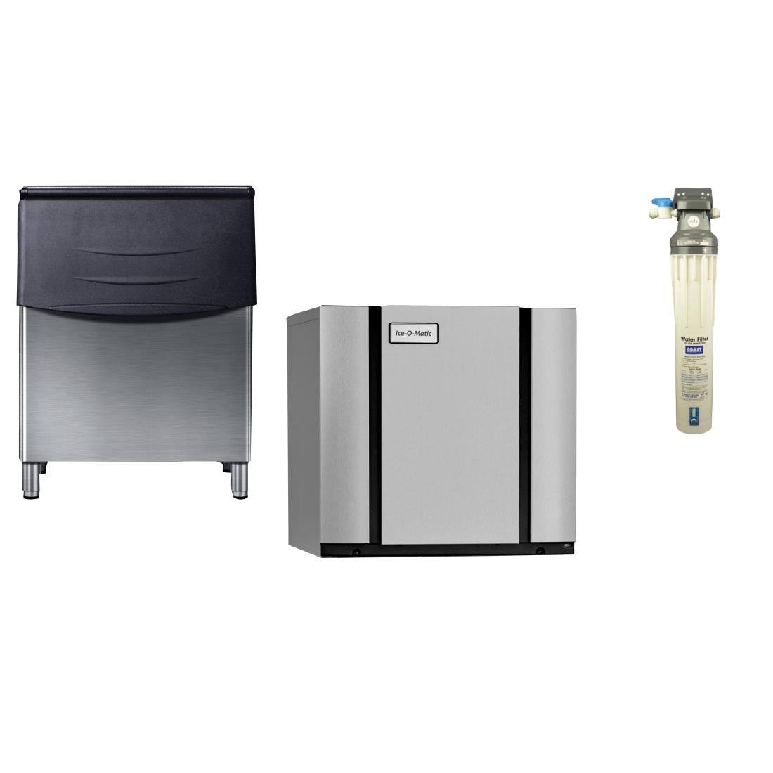 Ice-O-Matic Modular Ice Cube Maker 132kg With 230kg Bin & Filter • PAS-JC298