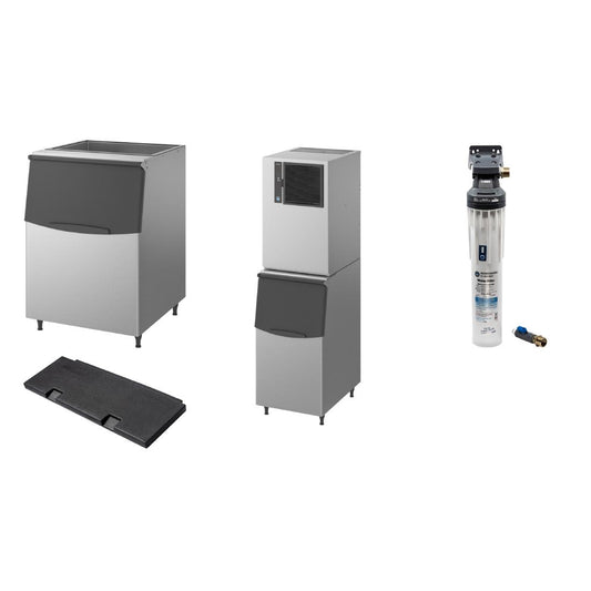 Hoshizaki Cube Ice unit 205kg e24hr with 217kg Bin & Water Filter • PAS-JC324