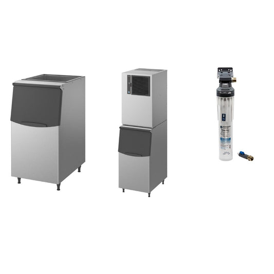 Hoshizaki Cube Ice unit 205kg e24hr with 144kg Bin & Water Filter • PAS-JC325