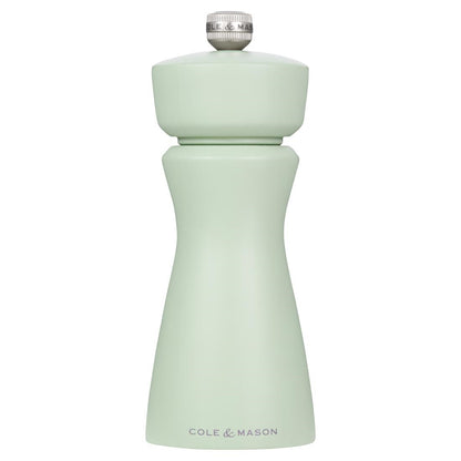 Cole & Mason Kenton Rubberwood Salt & Pepper Mill Sage 60x150mm (Colour: Sage. 60x60x150mm) • PAS-JC328