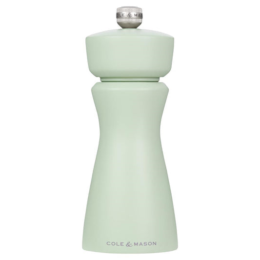 Cole & Mason Kenton Rubberwood Salt & Pepper Mill Sage 60x150mm (Colour: Sage. 60x60x150mm) • PAS-JC328
