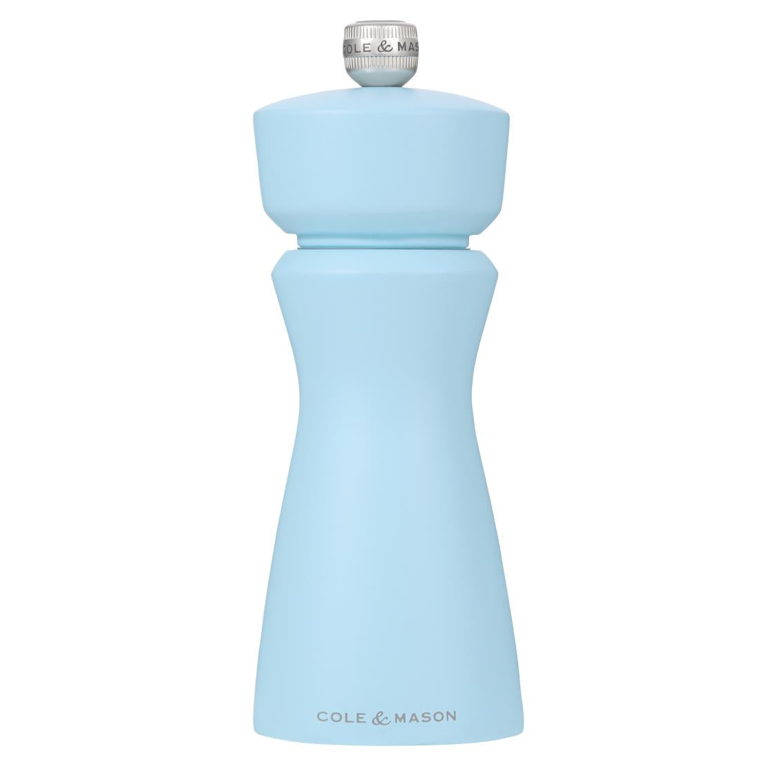 Cole & Mason Kenton Rubberwood Salt & Pepper Mill Blue Salt 60x150mm (Colour: Blue Salt. 60x60x150mm) • PAS-JC330