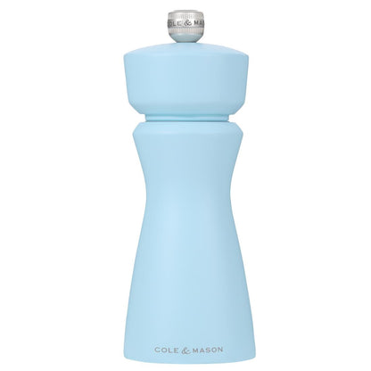 Cole & Mason Kenton Rubberwood Salt & Pepper Mill Blue Salt 60x150mm (Colour: Blue Salt. 60x60x150mm) • PAS-JC330