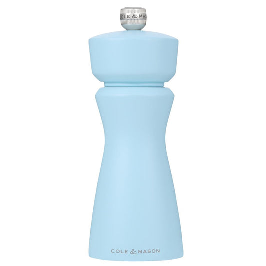 Cole & Mason Kenton Rubberwood Salt & Pepper Mill Blue Salt 60x150mm (Colour: Blue Salt. 60x60x150mm) • PAS-JC330