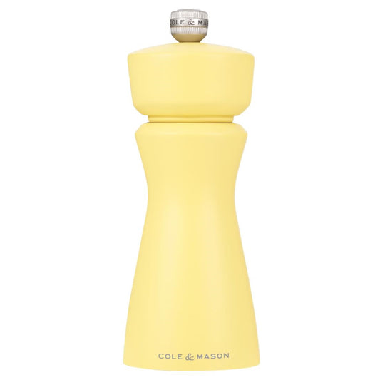 Cole & Mason Kenton Rubberwood Salt & Pepper Mill Turmeric 60x150mm (Colour: Tumeric. 60x60x150mm) • PAS-JC332