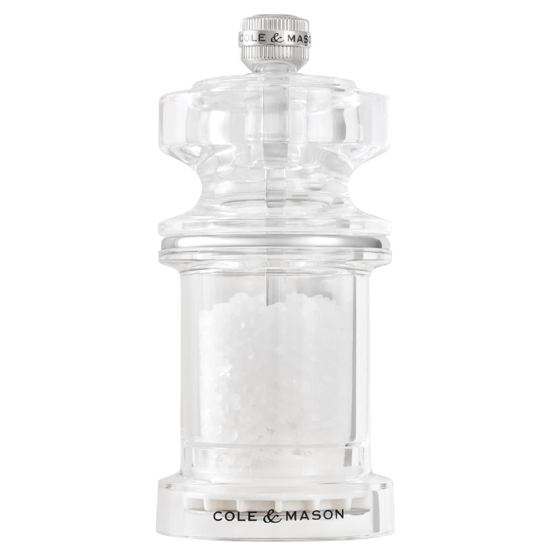 Cole & Mason 675 Acrylic Salt Mill 540x118mm (Colour: Clear. 540x540x118mm) • PAS-JC335