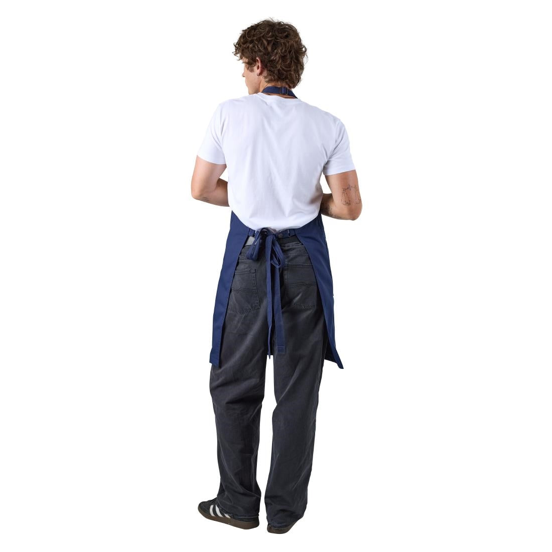 Chef Works Lockharte Bib Apron Navy (Dimensions: 860(L)x800(W)mm) • PAS-JC341
