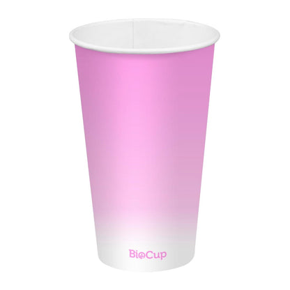 BioPak Cold Paper Biocups Coloured 500ml/90mm (1000 Pack) • PAS-JC343