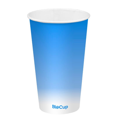 BioPak Cold Paper Biocups Coloured 500ml/90mm (1000 Pack) • PAS-JC343